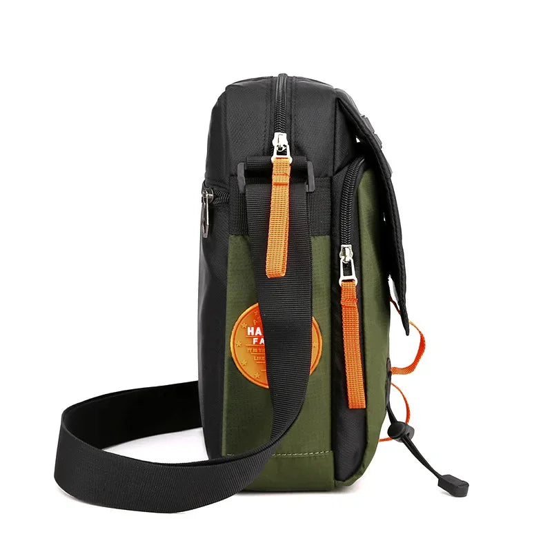 Men's Cross Body Shoulder Bag Military Fashion Trends Casual Waterproof Nylon Male Sling Messenger Crossbody Bags