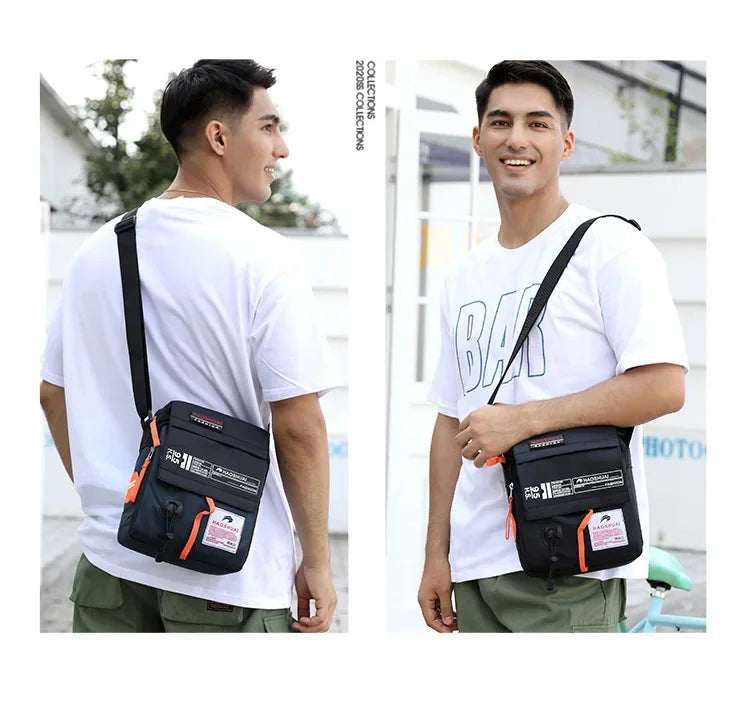 Men's Cross Body Shoulder Bag Military Fashion Trends Casual Waterproof Nylon Male Sling Messenger Crossbody Bags
