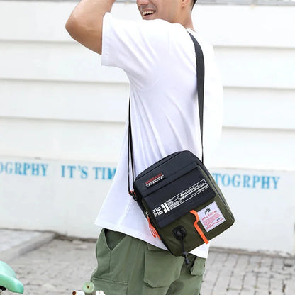 Men's Cross Body Shoulder Bag Military Fashion Trends Casual Waterproof Nylon Male Sling Messenger Crossbody Bags