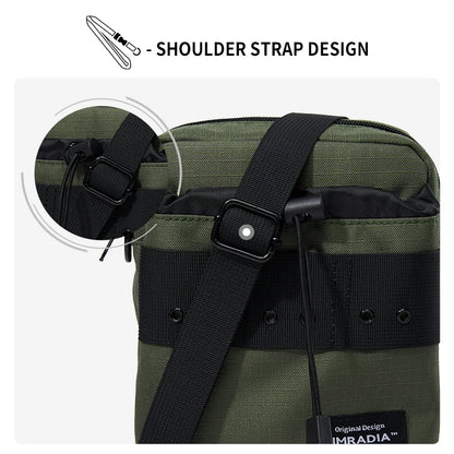 Men's Crossbody Bag 7.9inch IPad Lightweight Waterproof Outdoor Sling Bags Oxford Fashion Zipper Phone Bags For Women Men