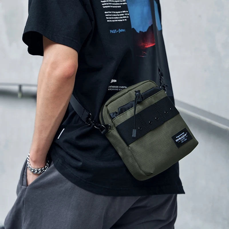 Men's Crossbody Bag 7.9inch IPad Lightweight Waterproof Outdoor Sling Bags Oxford Fashion Zipper Phone Bags For Women Men
