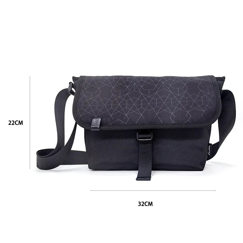 Men's Crossbody Bag Sport Waist Bag for Men with Back Anti-theft Zipper pocket Outdoor Sling Bag