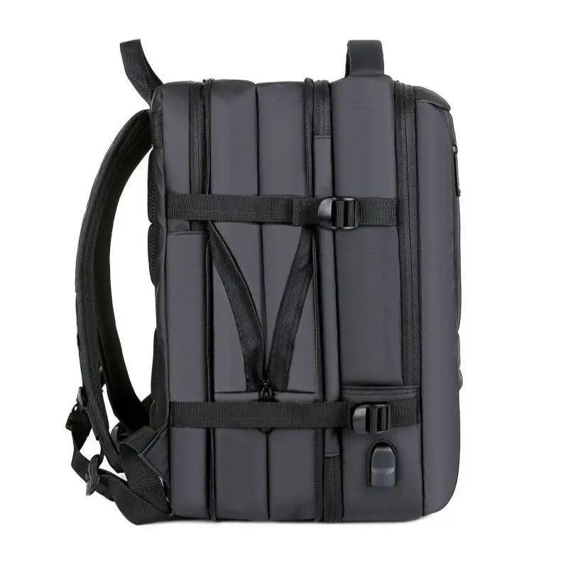 Men's Extensible Business Travel Backpack Multi-functional USB Charging Large-capacity Waterproof Backpack 17 Inch Laptop Bag
