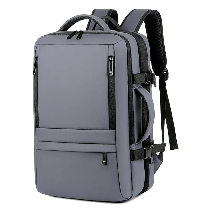Men's Extensible Business Travel Backpack Multi-functional USB Charging Large-capacity Waterproof Backpack 17 Inch Laptop Bag