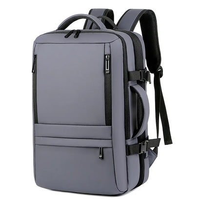 Men's Extensible Business Travel Backpack Multi-functional USB Charging Large-capacity Waterproof Backpack 17 Inch Laptop Bag
