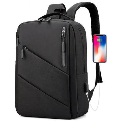 Men's Fashion 15 Inch Laptop Travel USB Rucksack Sports Notebook Backpack School Bag Pack For Male Female Women