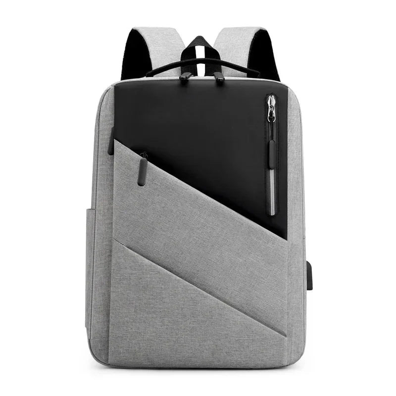 Men's Fashion 15 Inch Laptop Travel USB Rucksack Sports Notebook Backpack School Bag Pack For Male Female Women