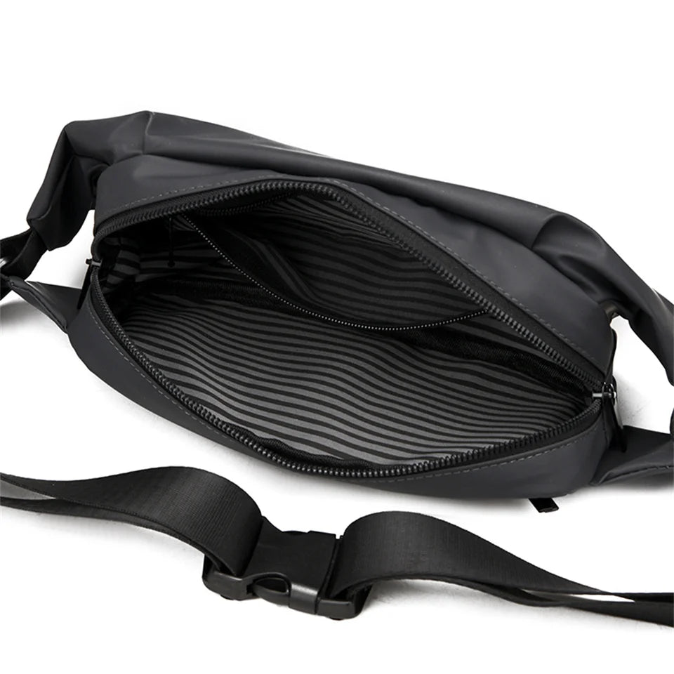 Men's Fashion Chest Bags Crossbody Bag Male Shoulder Sling Bags Chest Pack Nylon Men Phone Pouch Sling Bag