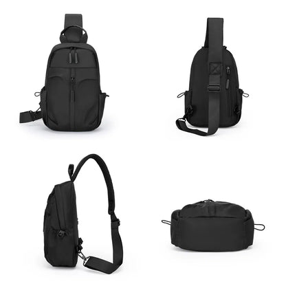 Men's Fashion Chest Bags Crossbody Bag Male Shoulder Sling Bags Chest Pack Nylon Men Phone Pouch Sling Bag