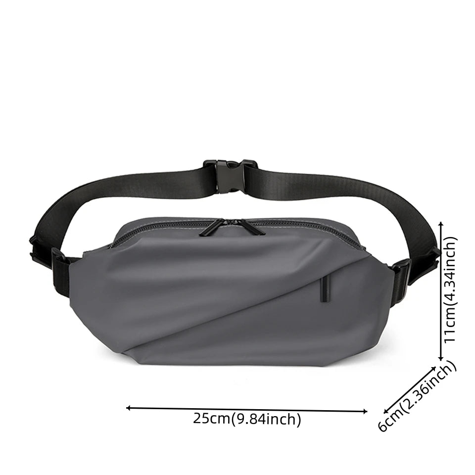 Men's Fashion Chest Bags Crossbody Bag Male Shoulder Sling Bags Chest Pack Nylon Men Phone Pouch Sling Bag