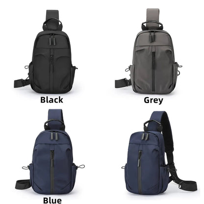 Men's Fashion Chest Bags Crossbody Bag Male Shoulder Sling Bags Chest Pack Nylon Men Phone Pouch Sling Bag
