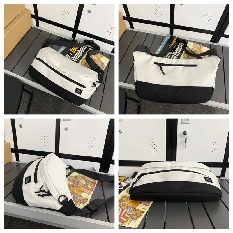 Men's Fashion Chest Pack Designer Waterproof Nylon Male Light Crossbody Bag High Quality Large-capacity Man Leisure Shoulder Bag