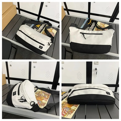 Men's Fashion Chest Pack Designer Waterproof Nylon Male Light Crossbody Bag High Quality Large-capacity Man Leisure Shoulder Bag