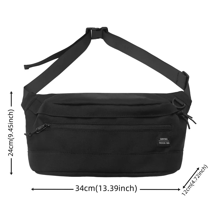 Men's Fashion Chest Pack Designer Waterproof Nylon Male Light Crossbody Bag High Quality Large-capacity Man Leisure Shoulder Bag