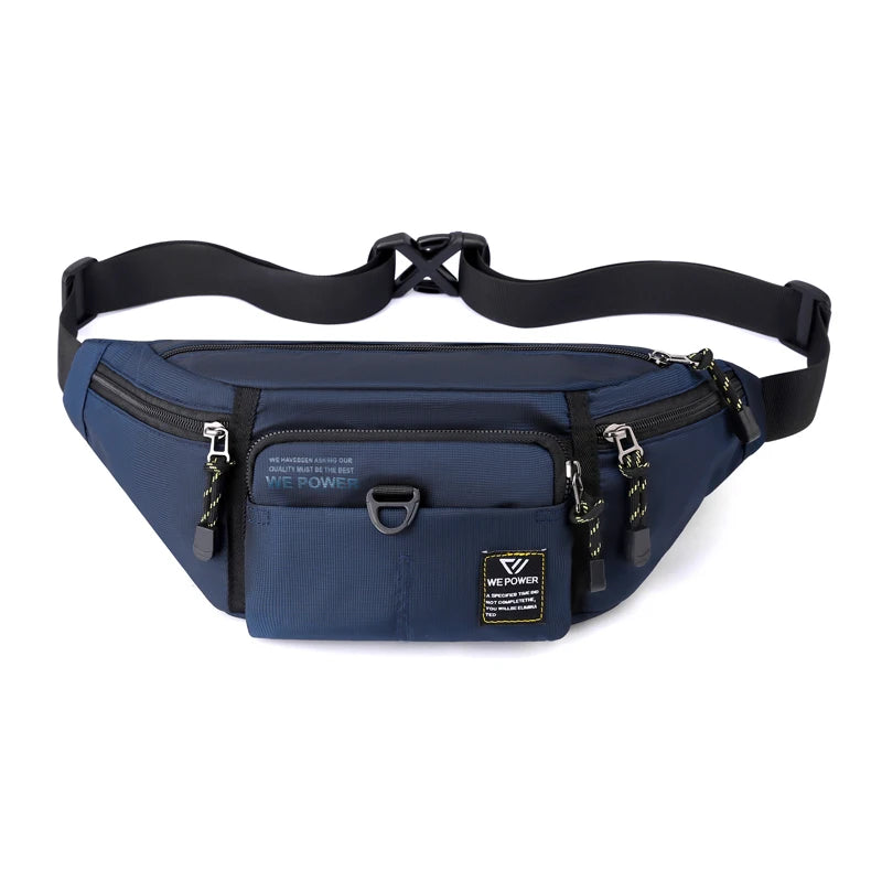 Men's Fashion Chest Pack Waterproof Nylon Man Leisure Shoulder Bags Designer Male Travel Fashion Crossbody Bags Light Waist Pack