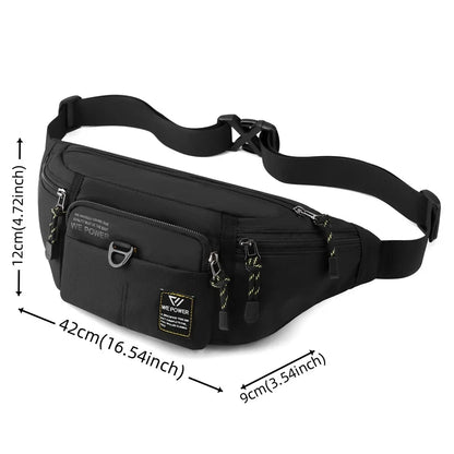 Men's Fashion Chest Pack Waterproof Nylon Man Leisure Shoulder Bags Designer Male Travel Fashion Crossbody Bags Light Waist Pack