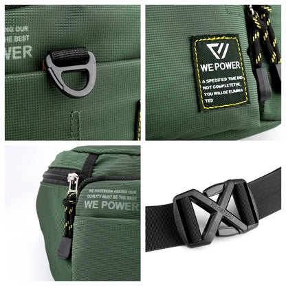 Men's Fashion Chest Pack Waterproof Nylon Man Leisure Shoulder Bags Designer Male Travel Fashion Crossbody Bags Light Waist Pack