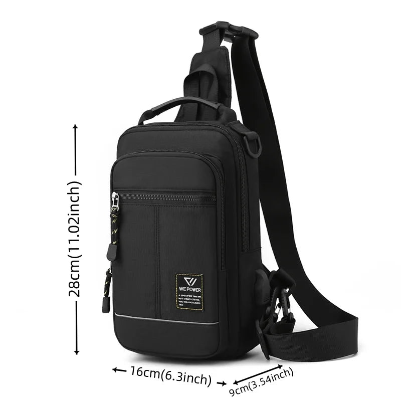 Men's Fashion Chest Packs Designer Male Leisure Travel Crossbody Bags Waterproof Nylon Man Light Shoulder Bags Trend Handbags