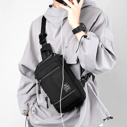 Men's Fashion Chest Packs Designer Male Leisure Travel Crossbody Bags Waterproof Nylon Man Light Shoulder Bags Trend Handbags