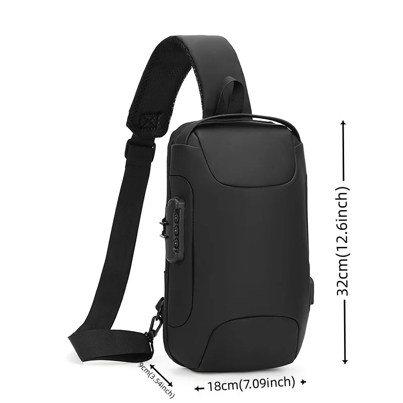 Men's Fashion Chest Packs Waterproof Oxford Large-capacity Man Leisure Crossbody Bags Designer High Quality Male Shoulder Bags