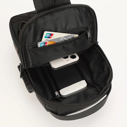 Men's Fashion Chest Packs Waterproof Oxford Large-capacity Man Leisure Crossbody Bags Designer High Quality Male Shoulder Bags