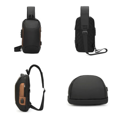 Men's Fashion Chest Packs Waterproof Oxford Large-capacity Man Leisure Crossbody Bags Designer High Quality Male Shoulder Bags