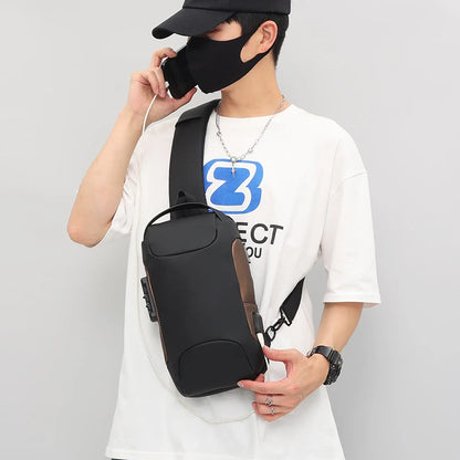 Men's Fashion Chest Packs Waterproof Oxford Large-capacity Man Leisure Crossbody Bags Designer High Quality Male Shoulder Bags