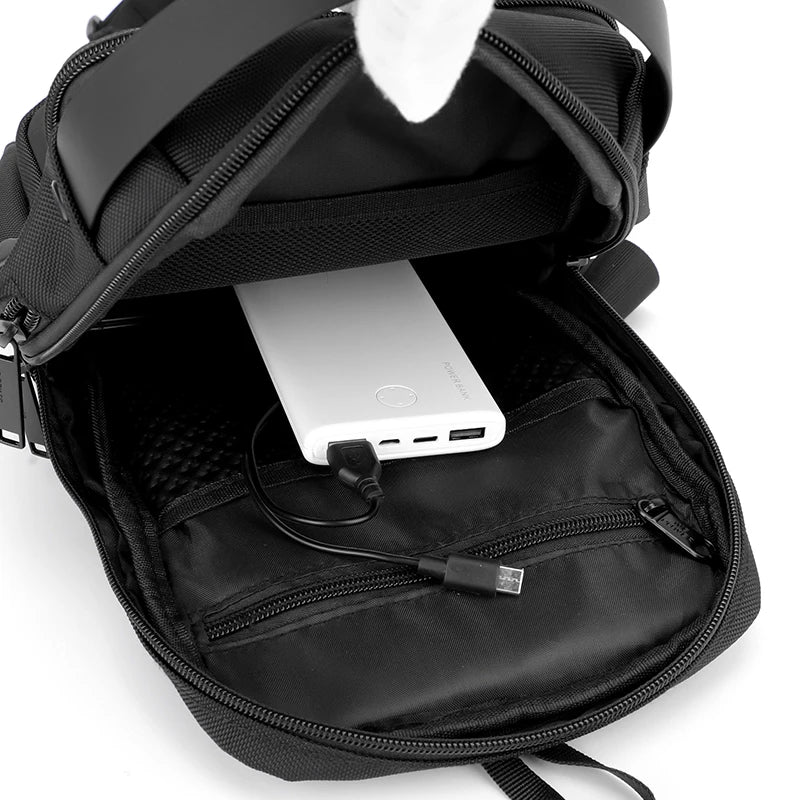 Men's Fashion Crossbody Bags Man Trend Chest Packs Waterproof Nylon Male Leisure Shoulder Bags Designer Travel Light Handbags