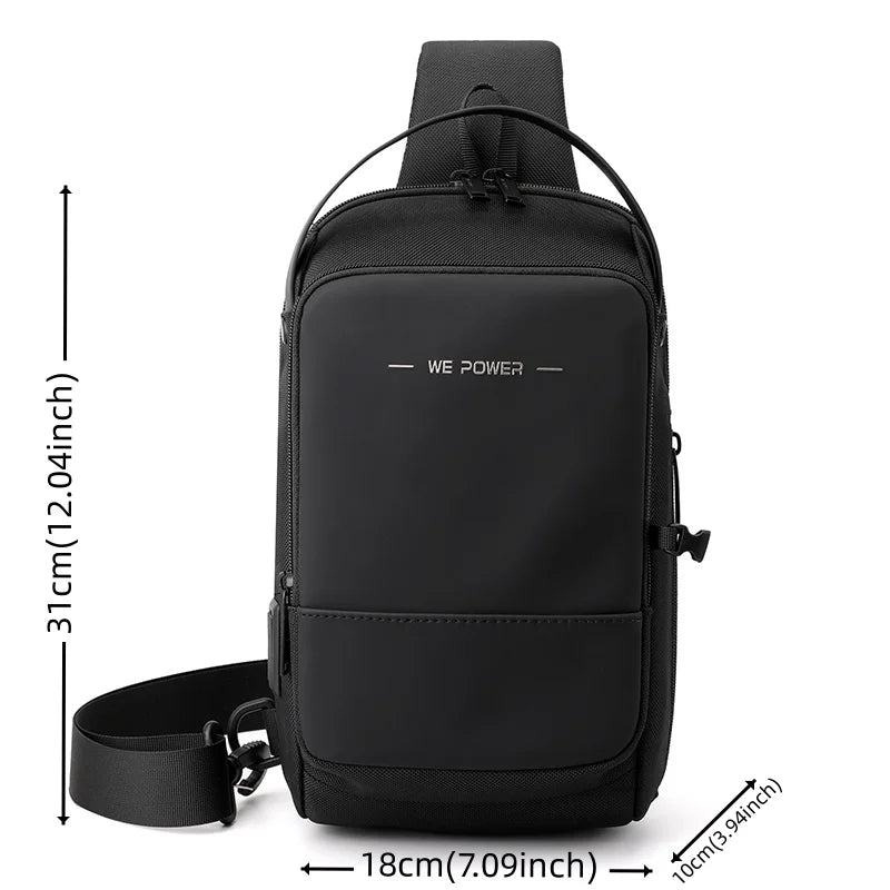 Men's Fashion Crossbody Bags Man Trend Chest Packs Waterproof Nylon Male Leisure Shoulder Bags Designer Travel Light Handbags