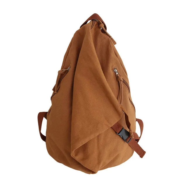 Men's Fashion Laptop Waterproof High Capacity Travel Backpack Daily School Rucksack Canvas Shoulder Bags