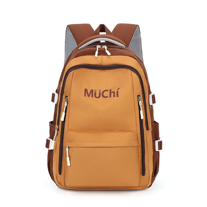 Men's Fashion Nylon Backpack Waterproof Large-capacity Man Simplicity Leisure Travel Rucksack Multi-function Students School Bag