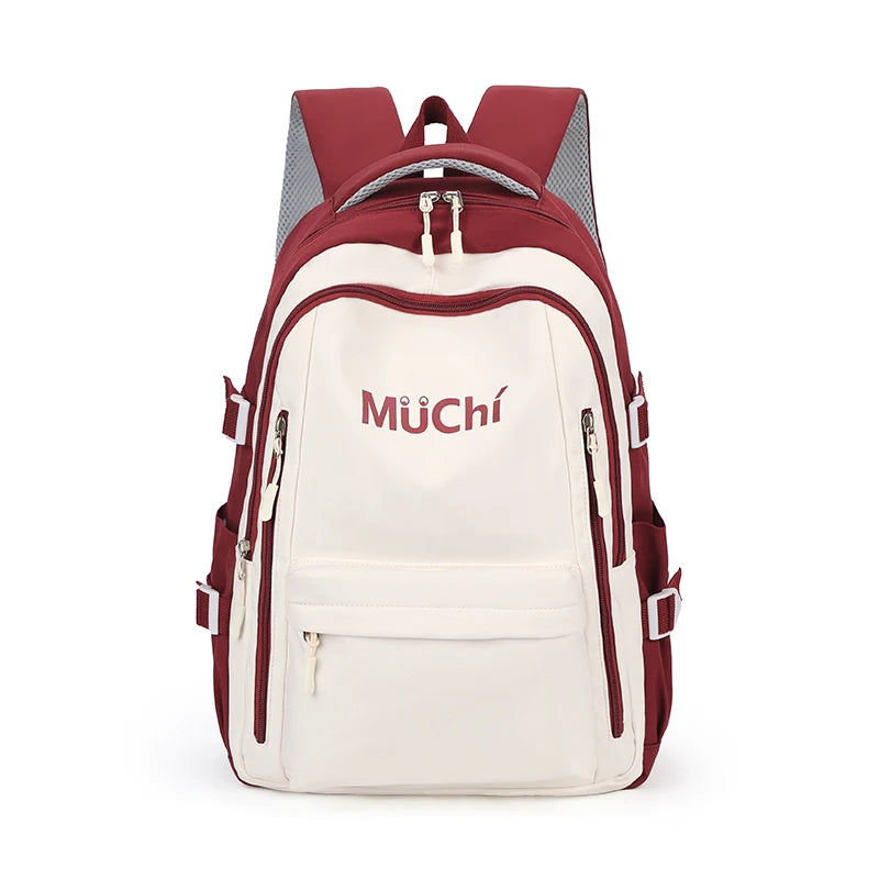 Men's Fashion Nylon Backpack Waterproof Large-capacity Man Simplicity Leisure Travel Rucksack Multi-function Students School Bag
