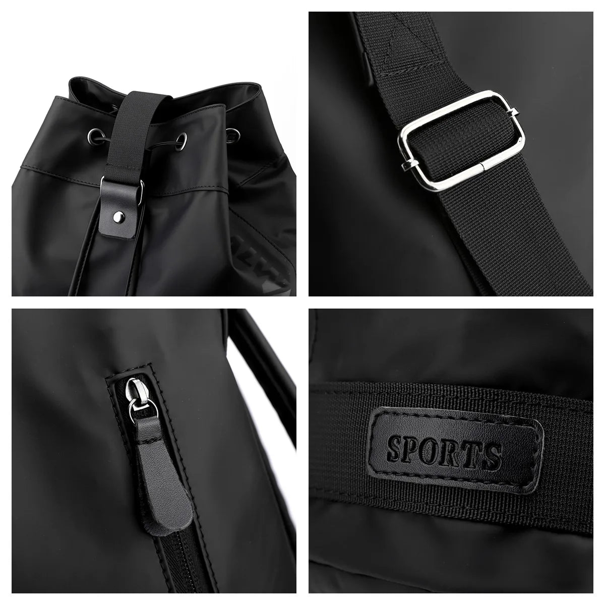 Men's Fashion Nylon Backpacks Waterproof Simplicity Large-capacity Outdoors Men Leisure Travel Rucksack Man Drawstring Schoolbag