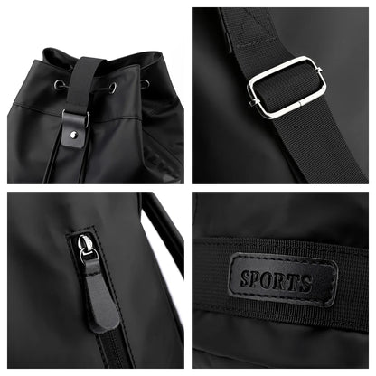 Men's Fashion Nylon Backpacks Waterproof Simplicity Large-capacity Outdoors Men Leisure Travel Rucksack Man Drawstring Schoolbag