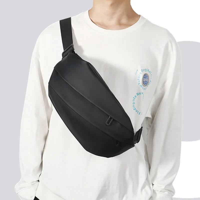 Men's Fashion Outdoor Bag Fanny Purse Sports Cycling Pack Travel Shoulder Waist Belt Phone Pouch Bags For Male