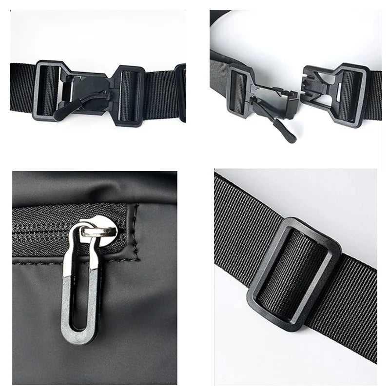 Men's Fashion Outdoor Bag Fanny Purse Sports Cycling Pack Travel Shoulder Waist Belt Phone Pouch Bags For Male