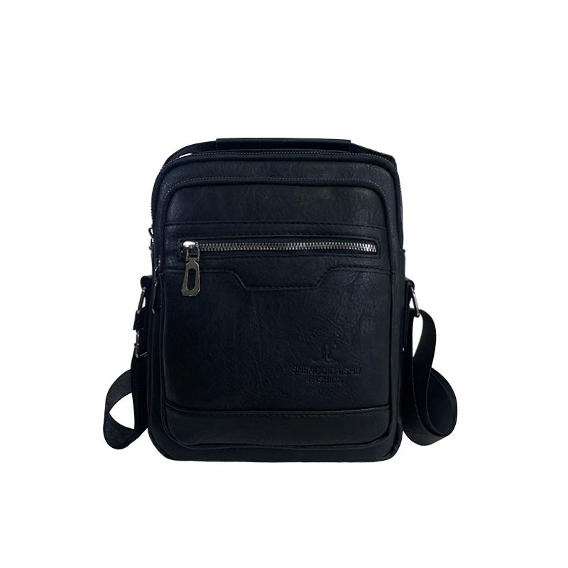 Men's Fashion PU Leather Shoulder Bags Designer High Quality Man Leisure Crossbody Bags Large-capacity Light Male Trend Handbags