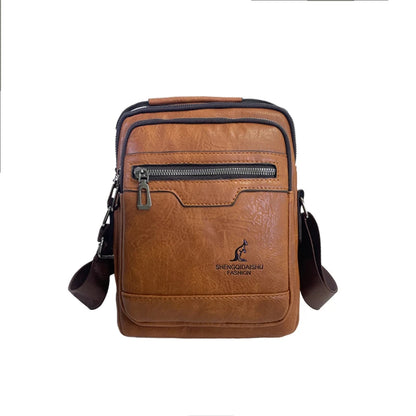 Men's Fashion PU Leather Shoulder Bags Designer High Quality Man Leisure Crossbody Bags Large-capacity Light Male Trend Handbags