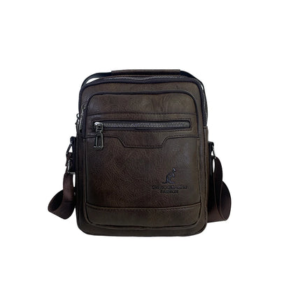 Men's Fashion PU Leather Shoulder Bags Designer High Quality Man Leisure Crossbody Bags Large-capacity Light Male Trend Handbags