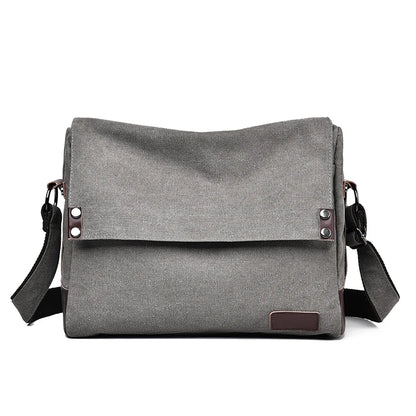 Men's Fashion Retro Canvas Shoulder Bags Designer High Quality Male Leisure Crossbody Bags Large-capacity Man Messenger Bags