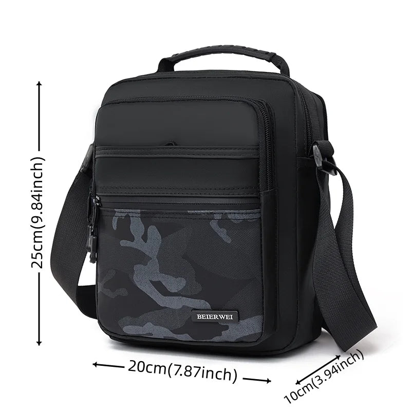 Men's Fashion Shoulder Bags Designer Waterproof Oxford Large-capacity Man Leisure Crossbody Bags High Quality Male Light Handbag