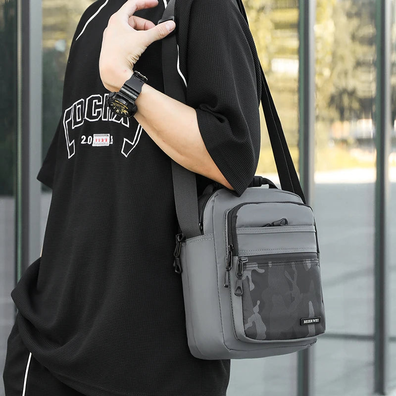 Men's Fashion Shoulder Bags Designer Waterproof Oxford Large-capacity Man Leisure Crossbody Bags High Quality Male Light Handbag
