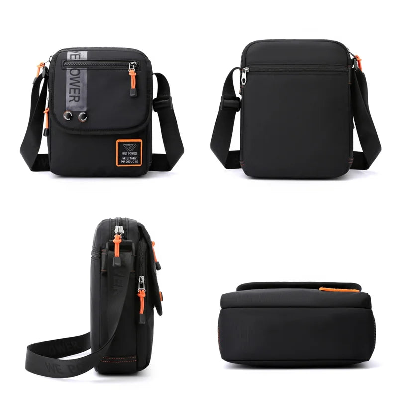 Men's Fashion Travel Crossbody Bags Waterproof Nylon Designer Male Outdoor Sport Leisure Trend Shoulder Bags Light Small Bags