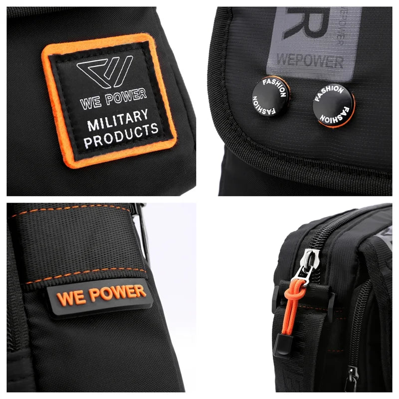 Men's Fashion Travel Crossbody Bags Waterproof Nylon Designer Male Outdoor Sport Leisure Trend Shoulder Bags Light Small Bags