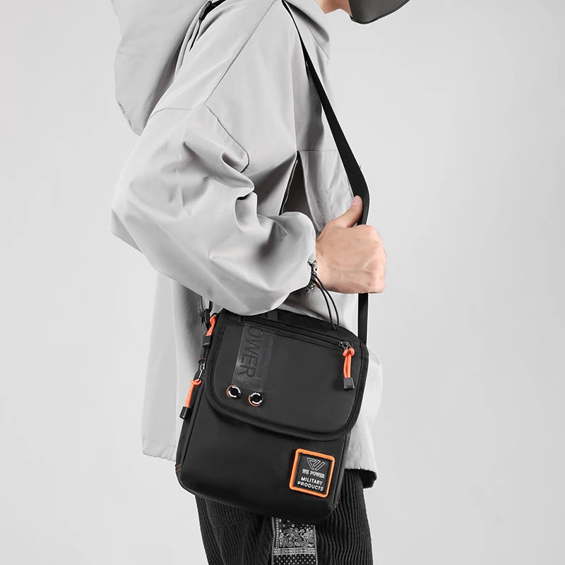 Men's Fashion Travel Crossbody Bags Waterproof Nylon Designer Male Outdoor Sport Leisure Trend Shoulder Bags Light Small Bags