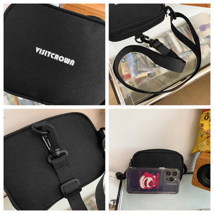 Men's Fashion Trend Crossbody Bags Man Leisure Shoulder Bags Designer Waterproof Oxford Outdoor Sport Male Light Small Bags