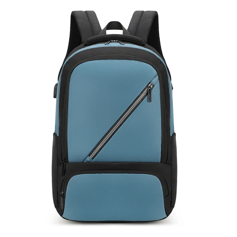 Men's Fashion Versatile Backpacks Waterproof Oxford Cloth Light Large-capacity Leisure Travel Rucksacks Male Computer Knapsacks