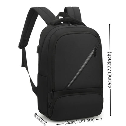 Men's Fashion Versatile Backpacks Waterproof Oxford Cloth Light Large-capacity Leisure Travel Rucksacks Male Computer Knapsacks