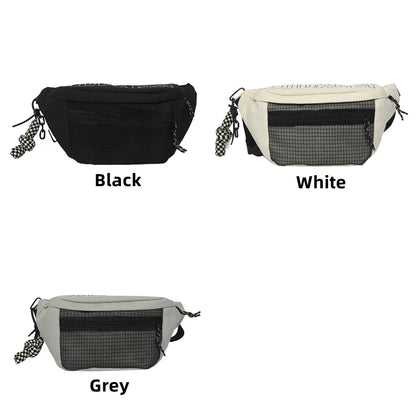 Men's Fashion Versatile Nylon Chest Packs Designer Soft Light Waterproof Tooling Wind Man Leisure Waist Packs Trend Shoulder Bag