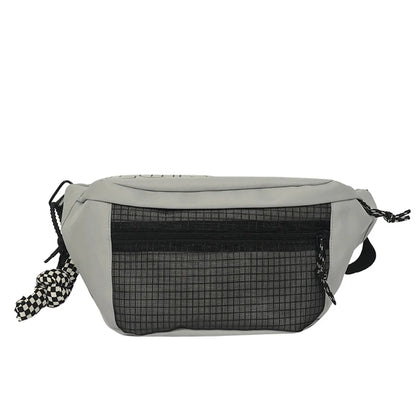 Men's Fashion Versatile Nylon Chest Packs Designer Soft Light Waterproof Tooling Wind Man Leisure Waist Packs Trend Shoulder Bag